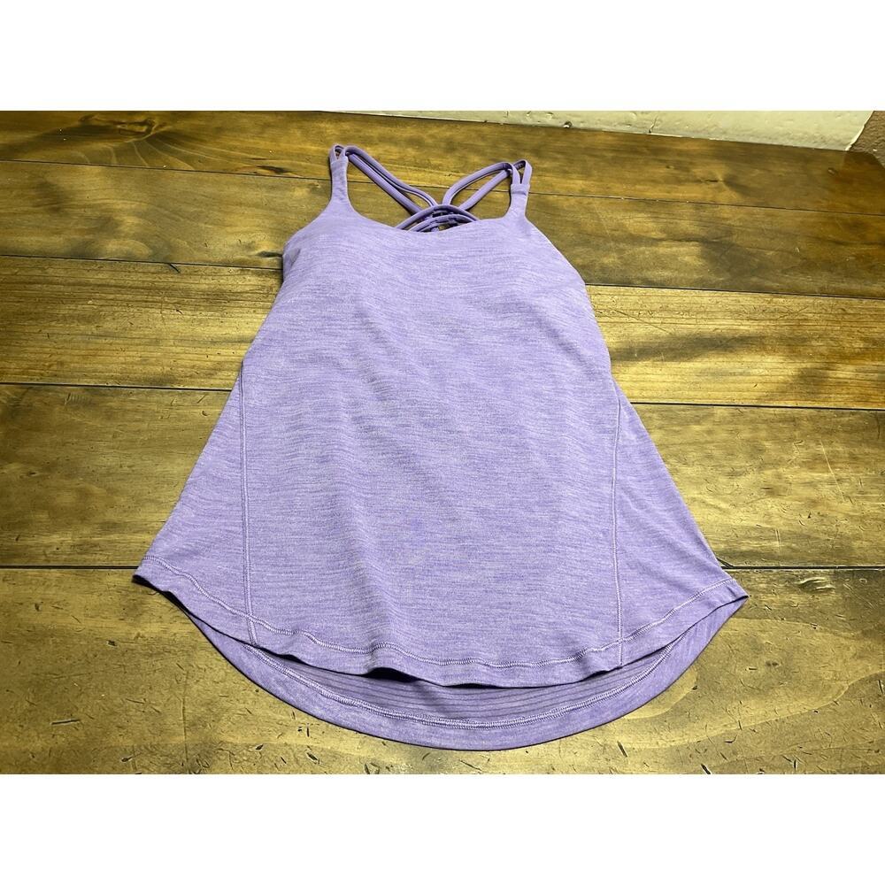 Lululemon Moment To Movement 2-In-1 Tank Enchanted Iris Athletic Tank Top Size 4
